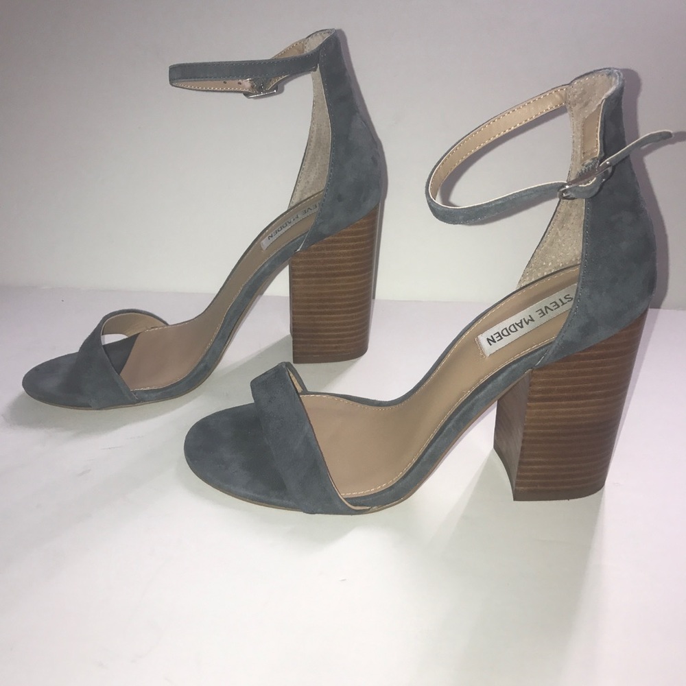 Steve Madden Frame Ankle Strap Block Heel Sandal size 8.5 - Picture 4 of 8